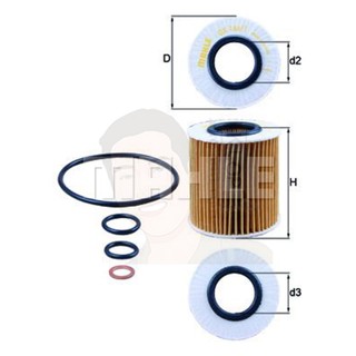 OX 166-1D กรองน้ำมันเครื่อง (BMW N43, N46 / X1 (E84), 3 (E46 E90), 5 (E60)