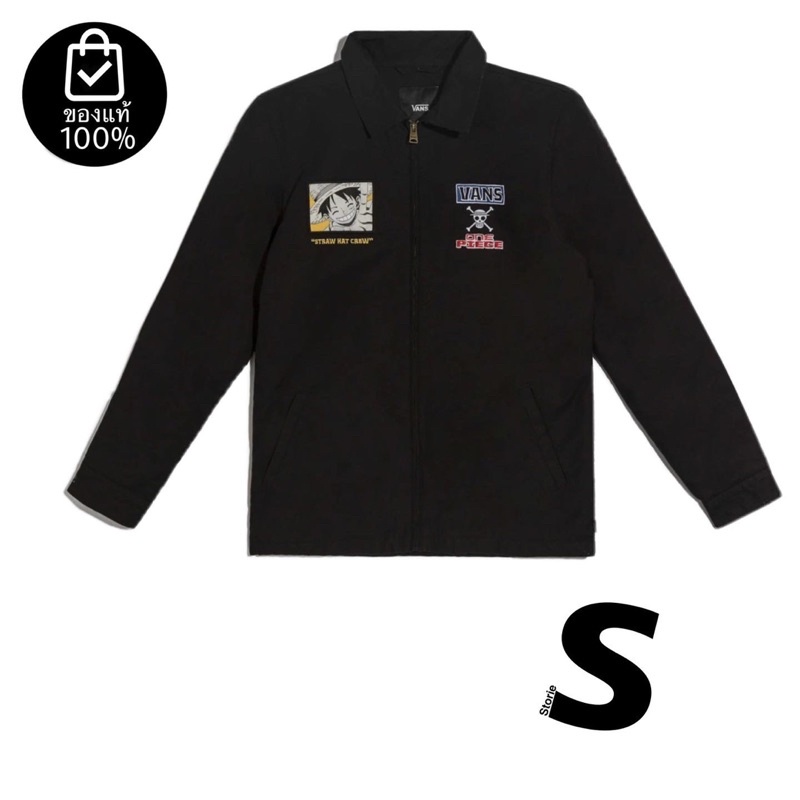 เสื้อแจ็คเก็ตVANS ONE PIECE STATION JACKET BLACK สินค้ามีประกันแท้