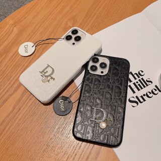 เคสโทรศัพท์มือถือหนัง ลายโลโก้เพชร สําหรับ iphone 14 13 pro max 12 11 xs xr xs max 7 plus 6 plus 8