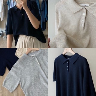 FADTHINGS - pudding soft knit polo 3 colors!