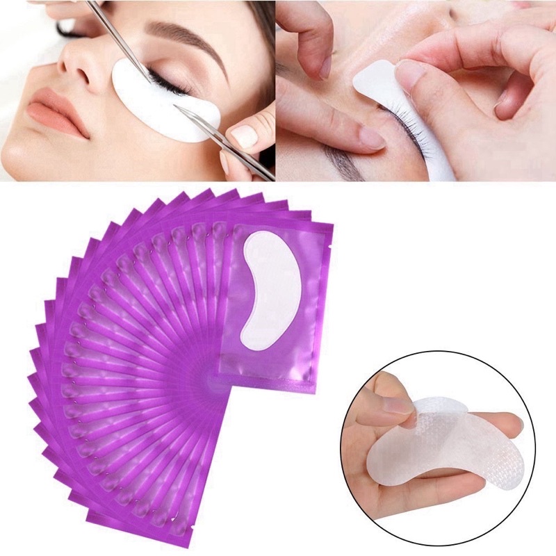 อายแพด eyepad แผ่นรองใต้ตา แผ่นรองต่อขนตา eye pad 10 คู่