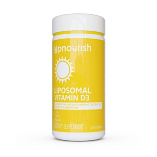 พร้อมส่ง Liposomal Vitamin D 5000 IU Softgels - 365 ct - Cholecalciferol Vitamin D3 Supplement upnourish