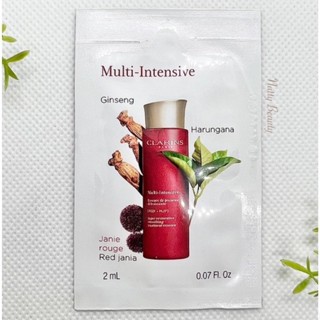 🔥สูตรใหม่ แท้💯%🔥ฉลากไทย 2ml.ผลิต12/64 น้ำตบบำรุงผิวหน้า CLARINS Multi-Intensive Super Restorative Treatment Essence