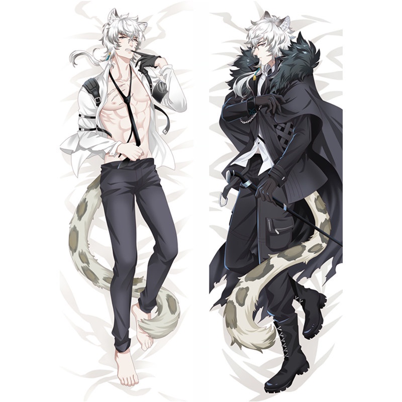 60*180 ซม.เกม Arknights Sliverash Shamared Dakimakura หมอนสองด้าน 3D พิมพ์ผ้าปูที่นอนกอดเกม Arknights หมอนครอบคลุม