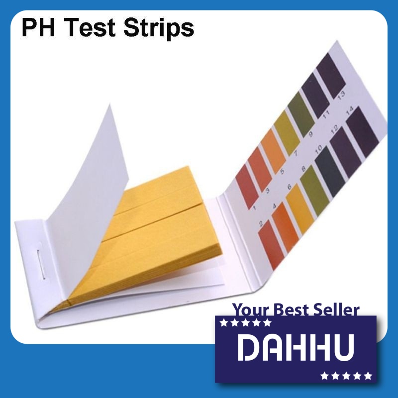แถบทดสอบ PH | 80 แถบ | PH Tester | Litmus Paper Alkaliity Acidity water Tester, Fish Aquarium Guppy 