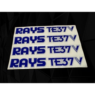 สติ๊กเกอร์ขอบล้อรถยนต์ Rays TE37v (3M)