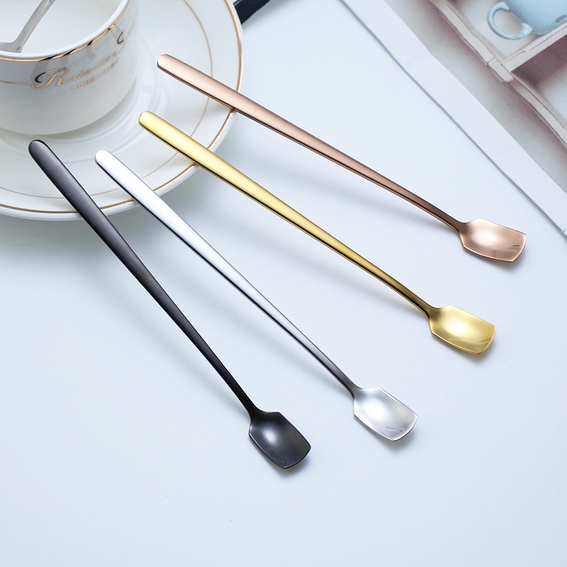 Bakery D'VER ❤️ ช้อนสแตนเลสชงกาแฟ ช้อนด้ามยาว 15cm