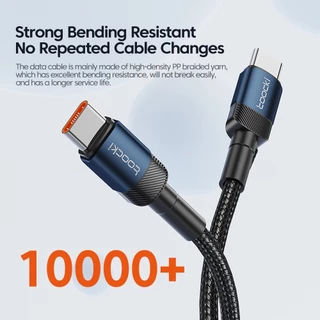 Toocki 100W Type C ถึง Type C สายชาร์จเร็ว PD 60W สายชาร์จข้อมูลอย่างรวดเร็วสําหรับ Samsung Xiaomi
