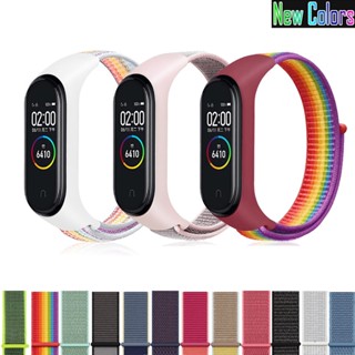 ราคาสายรัดข้อมือไนล่อน สําหรับ Xiaomi Mi band 3 4 5 6 7