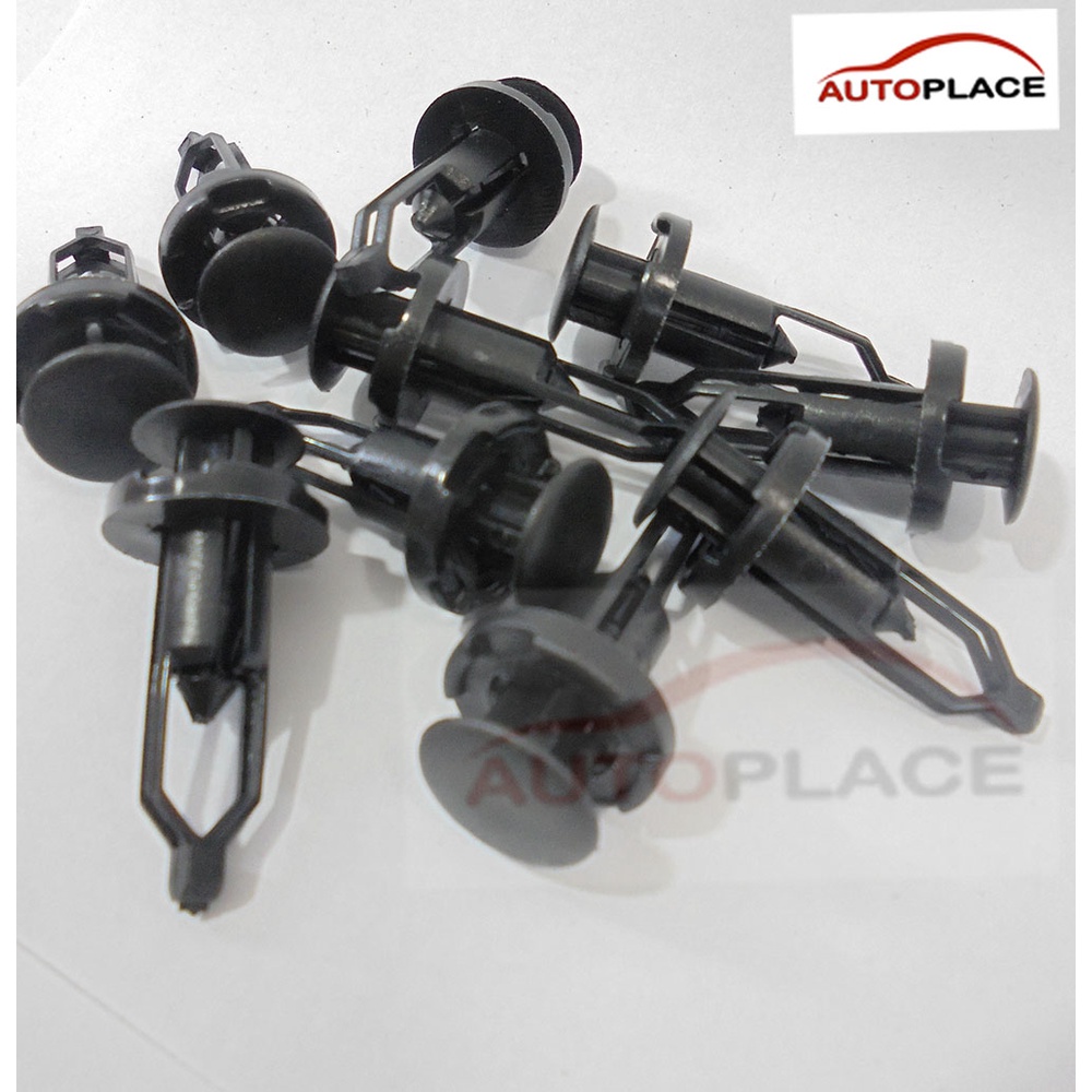 หมุด กิ๊บล็อค กันชน กระจังหน้า Toyota Soluna Vios Yaris Altis Camry Tiger Vigo Fortuner สำหรับรูขนาด 9 MM (10 ตัว)
