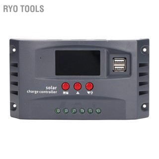 BRyo ตัวควบคุมการเก็บประจุพลังงานแสงอาทิตย์ Mppt 12V 24V 10A หน้าจอ Lcd หลากสี