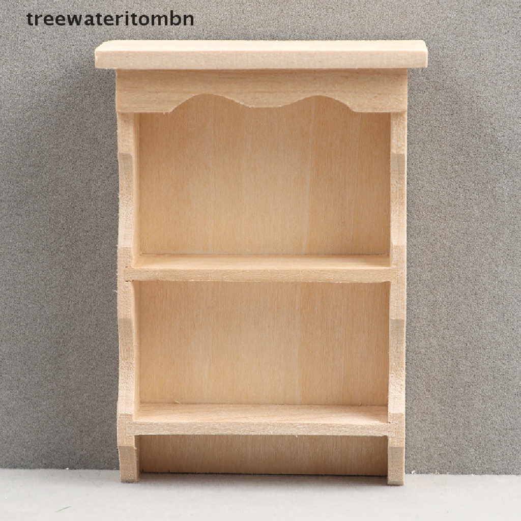 (Tt) 1:12 Dollhouse Cabinet Wall Cabinet Storage Shelf Decor treewateritombn