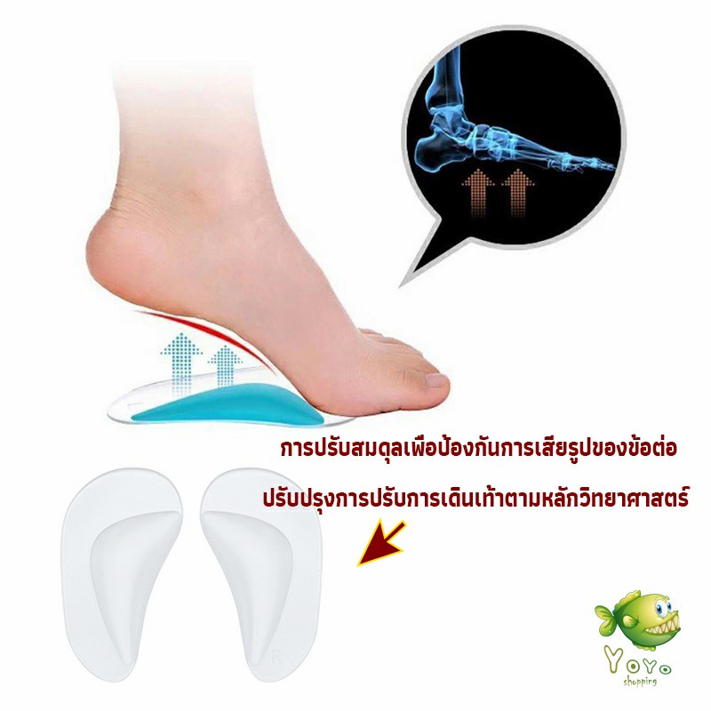 YOYO พื้นรองเท้าดูดซับแรงกระแทก แก้เมื่อย ราคา/คู่ รูปที่ 6