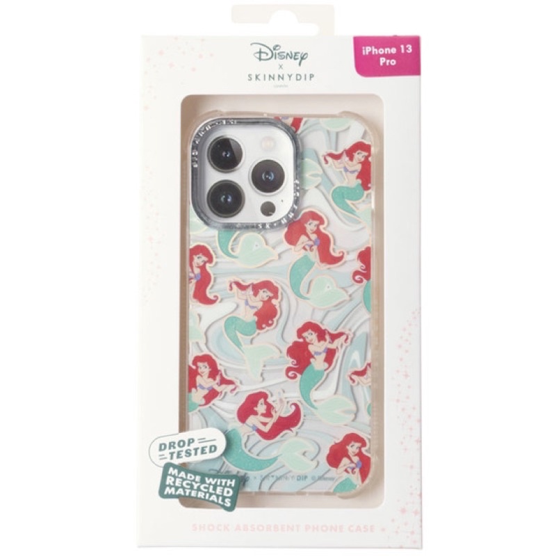 พร้อมส่ง Disney x SKINNYDIP iPhone13 Pro Case ลาย Ariel ลิขสิทธิ์แท้จากญี่ปุ่น (ไม่มี 13 / 13Pro Max)