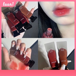 Pinkyfocus ลิปสติก เคลือบริมฝีปาก แบบใส เนื้อเจลลี่ บับเบิลแบร์ ลิปไม่ติดแมสก์ สีชัด เนื้อเหลว กันน้ํา ติดทนนาน Cod