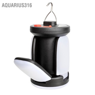 Aquarius316 โคมไฟ Led พลังงานแสงอาทิตย์ พร้อมแบตเตอรี่ชาร์จ Usb 4 ใบ สําหรับตั้งแคมป์ฉุกเฉิน