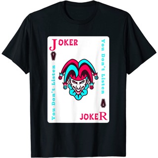 DC Joker Playing Card Shirt For Adult