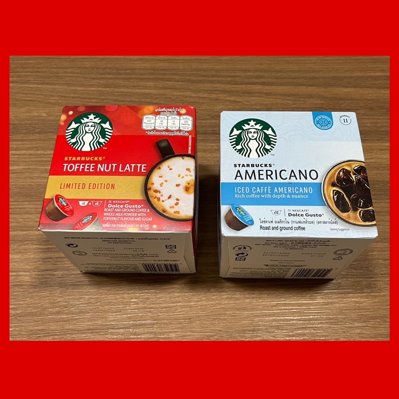 Starbucks Capsule Dolce Gusto กาแฟแคปซูล สตาร์บัคส์_toffee nut latte
