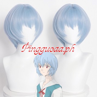 Manmei Rei Ayanami วิกผมสังเคราะห์ EVA คอสเพลย์ 30 ซม. ทนความร้อน สําหรับผู้หญิง