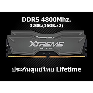 OCPC DDR5 32GB (16GBx2) 4800MHz. CL40 X-TREE II Dual Ram PC  สินค้าใหม่! ประกัน LifeTime Connect IT