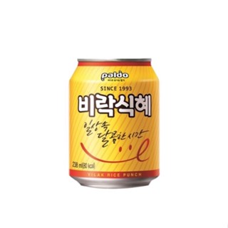 [1กระป๋อง] 비락식혜 238ml น้ำข้าวเกาหลี รสหวานอร่อย