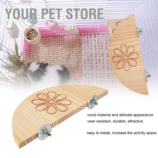 Your Pet Store แพลตฟอร์มสปริงบอร์ดไม้ธรรมชาติ ของเล่นสําหรับสัตว์เลี้ยง หนูแฮมสเตอร์