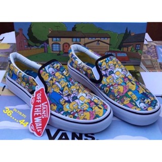 ➿💙Vans Slip-On the Simpson  size36-44สินค้าพร้อมกลอ่ง