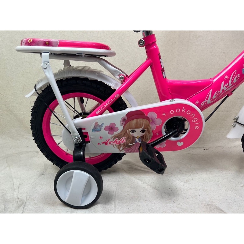 จักรยานเด็ก12”อายุ2-6ปีล้อยางเติมลมเหล็กมีตะกร้าจักรยานเบาะซ้อนท้ายเบาะนิ่มเหมาะสำหรับเด็กผู้หญิง-ผู้ชายอายุ2-6ปีรุ่น114 - รูปที่ 6