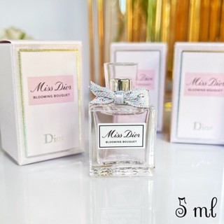 DIOR Miss Dior Blooming Bouquet EDT 5 ml น้ำหอมแท้ขนาดทดลอง รุ่นใหม่ 2022 โบว์ผ้า