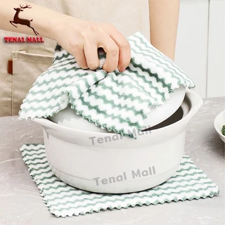 ผ้าอเนกประสงค์ ผ้าเช็ดหน้า เนื้อผ้าซับน้ำดี ซึมซับน้ำได้ดี 25 * 25 cm เช็ดโต๊ะ ทำความสะอาด