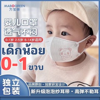 แมส3D เด็ก 0-1-2-3 ขวบแยกซีล พร้อมส่งในไทย