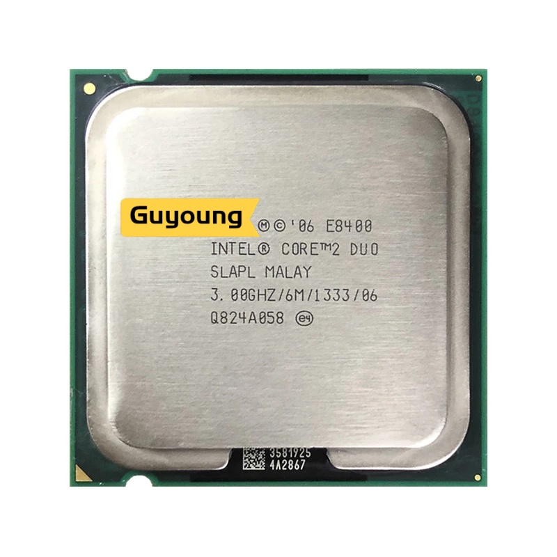 หน่วยประมวลผล CPU Core 2 Duo E8400 3.0 GHz Dual-Core 6M 65W LGA 775