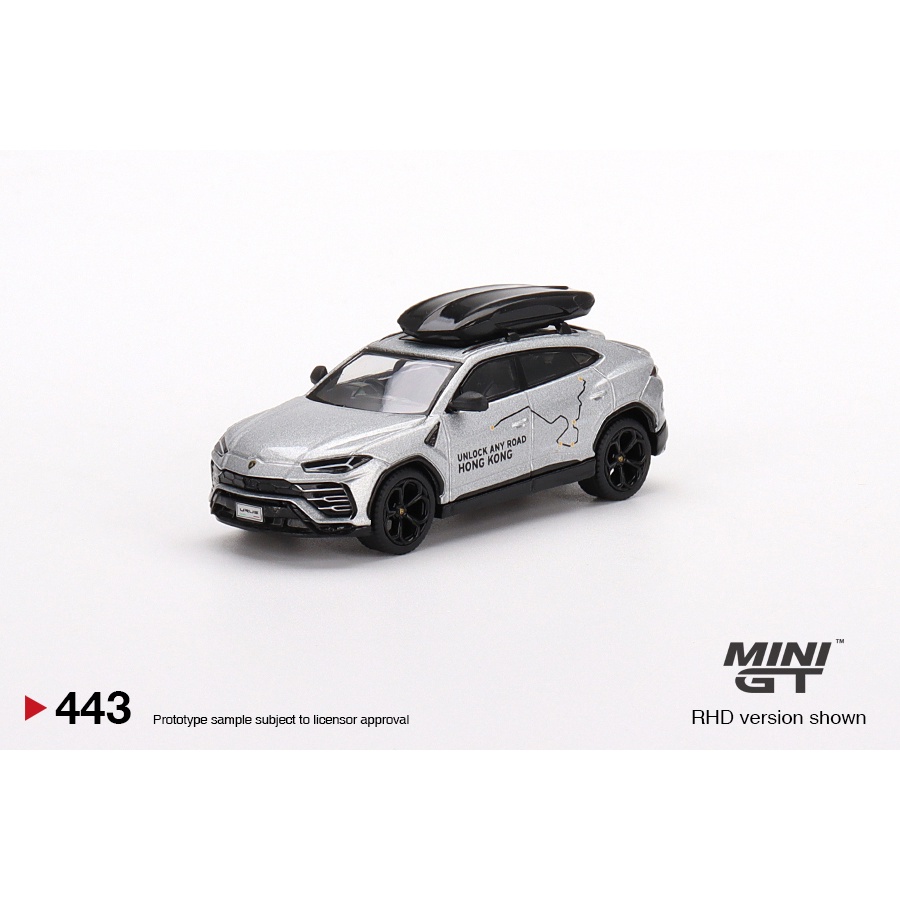 MINI GT 1/64 No.443 Lamborghini Urus "UNLOCK ANY ROAD HONG KONG" - HK Exclusive LHD MGT00443-R