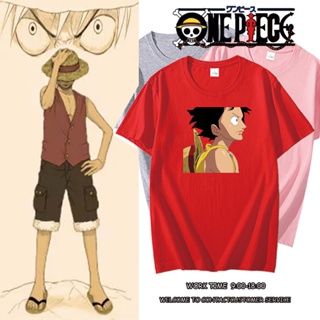 เสื้อยืด One Piece Sanji เสื้อยืดสไตล์เกาหลี เสื้อยืดสวยๆ เสื้อยืดแขนสั้น ธรรมดา เสื้อเบลาส์ เสื้อวินเทจชาย_33