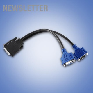 DMS-59 Pin Male to 2 VGA 15 Female Splitter Adapter Cable Lead Wire for HP Dell Monitor