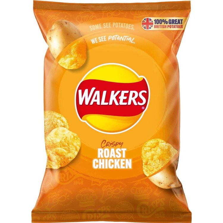 Roast Chicken Crisps Walkers 32.5 G.