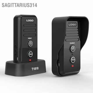 Sagittarius314 Sagittarius314 Wireless Intercom Doorbell 1500m Long Range Waterproof สามารถชาร์จใหม่ได้สำหรับ Home Intercomunicador