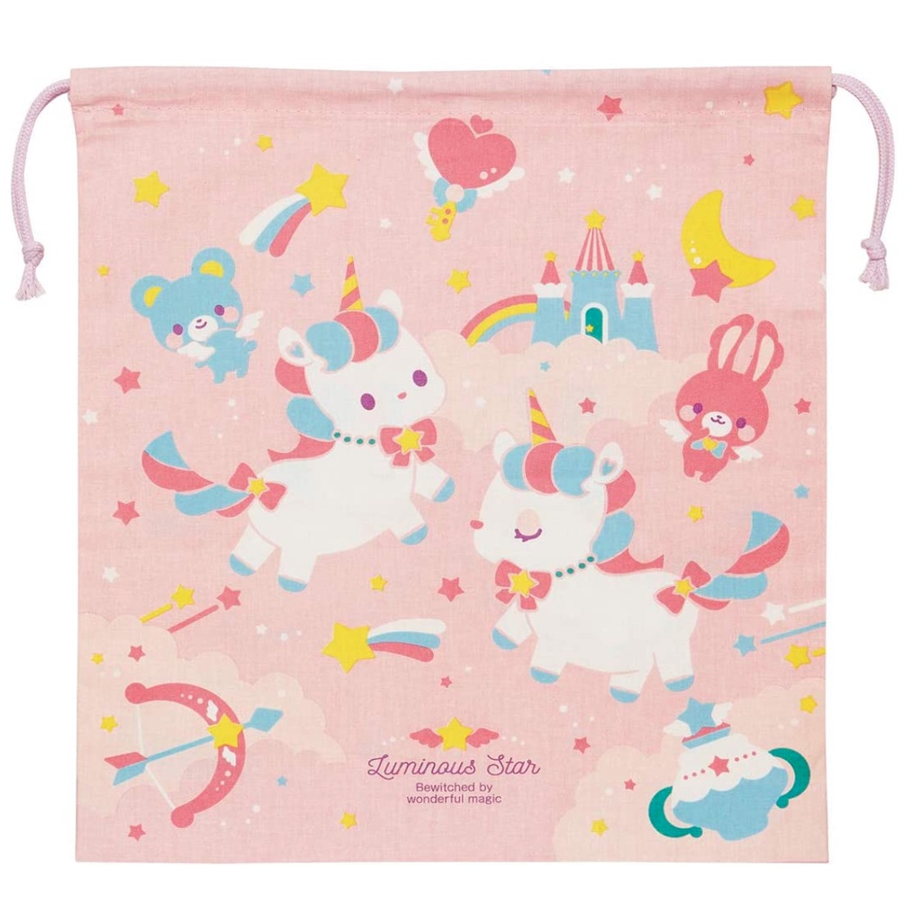 Skater Kid's Bento กระเป๋าผ้าลาย Unicorn นำเข้าจากญี่ปุ่น