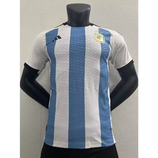 เสื้อกีฬาแขนสั้น ลายทีมชาติฟุตบอล Argentina Home Championship Edition Jersey S-XXL สําหรับ Samsung 22-23