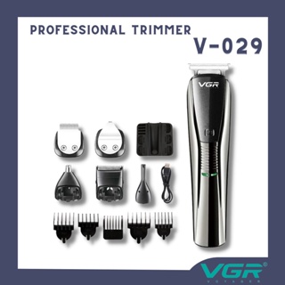 VGR navigator professional grooming kit ปัตตาเลี่ยนตัดแต่งทรงผมและหนวด เครา จอน แบบไร้สาย รุ่น V-029