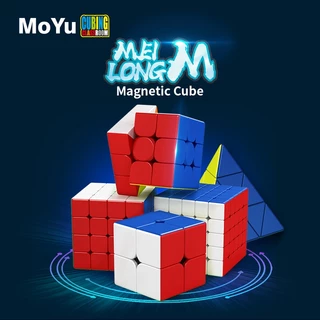 รูบิค พีระมิดลูกบาศก์รูบิค Moyu RS3M 2020 รูบิดลูกบาศก์ ของเล่นสำหรับฝึกสมาธิ Magnetic Cube