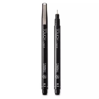 TOUCH LINER 0.8mm (S4110008R) / ปากกาตัดเส้นขนาด 0.8 มิลลิเมตร สีดำ แบรนด์ TOUCH จากประเทศเกาหลี