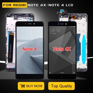 กรอบหน้าจอสัมผัส LCD ดิจิไทเซอร์ 5.5 นิ้ว สําหรับ Xiaomi Redmi Note 4x ส่งฟรี