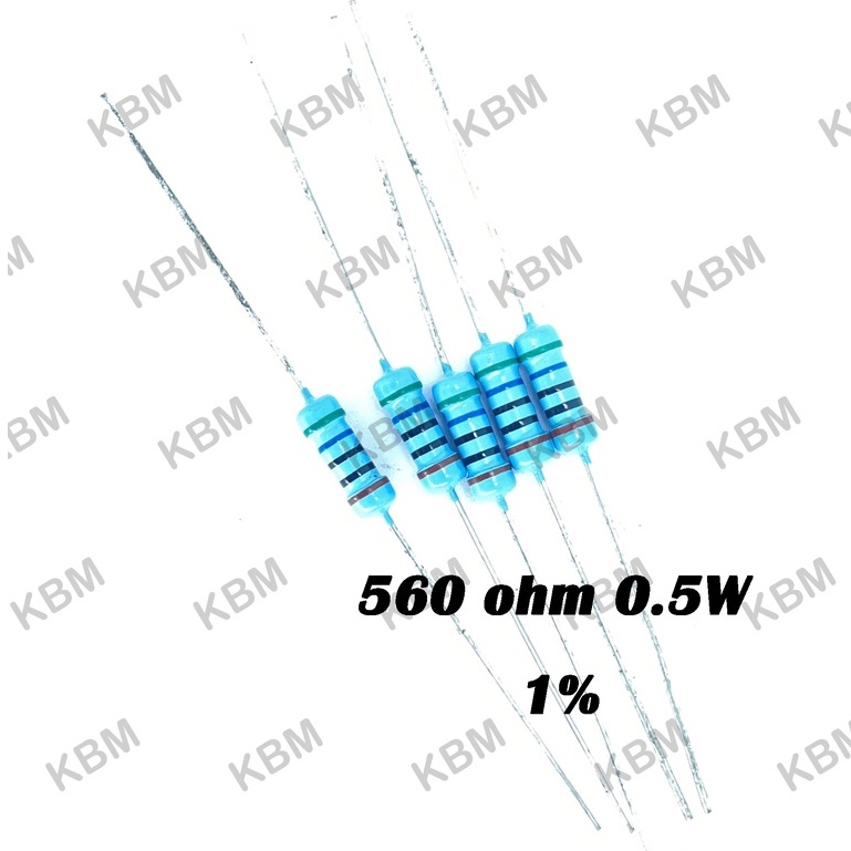 Resistor ตัวต้านทาน 560ohm 0.125W 0.25W 0.5W 1W 5W 10W 562ohm 0.125W 1%