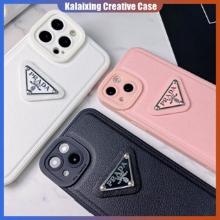 เคสโทรศัพท์มือถือหนัง แบบแข็ง ลาย Prada หรูหรา สําหรับ iPhone 14 Pro Max 14 Plus 13ProMax 12 ProMax 11Pro X Xr Xs Max