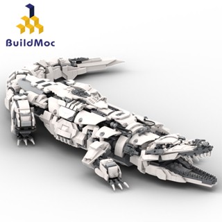 Buildmoc โมเดลหุ่นยนต์จระเข้ ของเล่นเด็ก 1450 ชิ้น