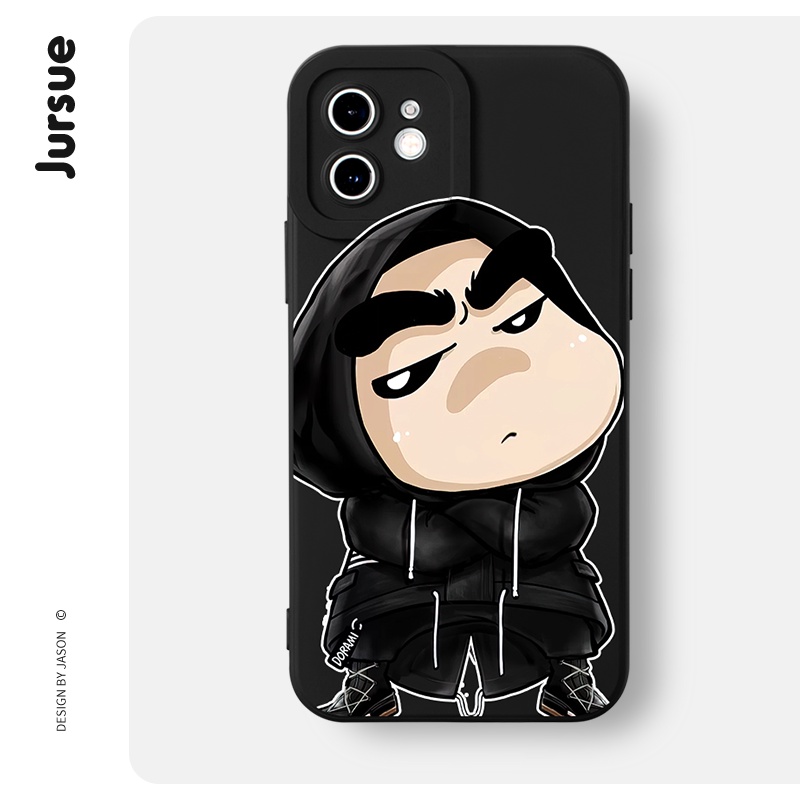 JURSUE เคสไอโฟน เคสซิลิโคนนุ่มกันกระแทกการ์ตูนอนิเมะตลก เคสโทรศัพท์ Compatible for iPhone 16 15 14 13 12 11 Pro Max SE 2020 X XR XS 8 7 Plus พลัส XYH1092