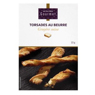 MONOPRIX TWISTED CHEESE SNACK 125G.