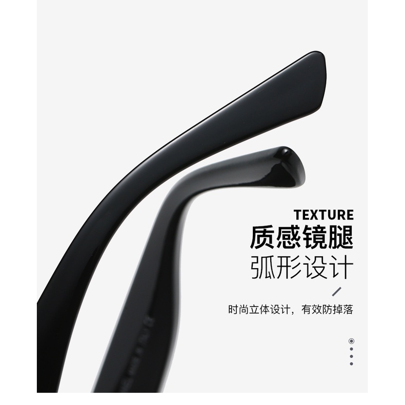 ใหม่ แว่นตากันแดด กรอบขนาดใหญ่ ลําลอง ป้องกันแสงสะท้อน สไตล์เรโทร แฟชั่นสําหรับผู้หญิง - รูปที่ 7