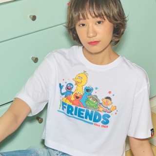 เสื้อครอป Sesame Street Friends